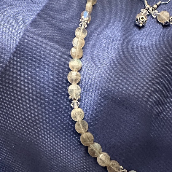 Natural LABRODITE… Faceted, silver jump rings., earrings included - Picture 4 of 6